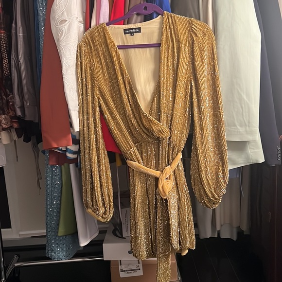 Gabrielle sequin long-sleeve minidress - Picture 6 of 6